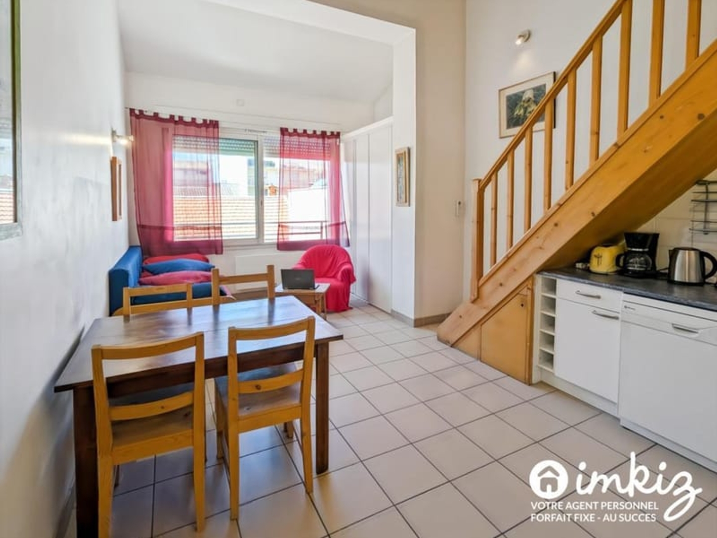 Studio 33m² 1 chambre mezzanine vue sur canal
