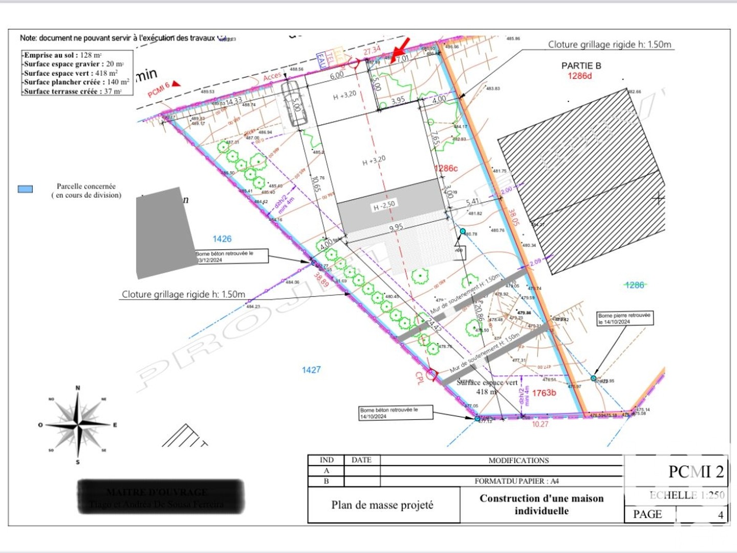 Terrain 673 m²