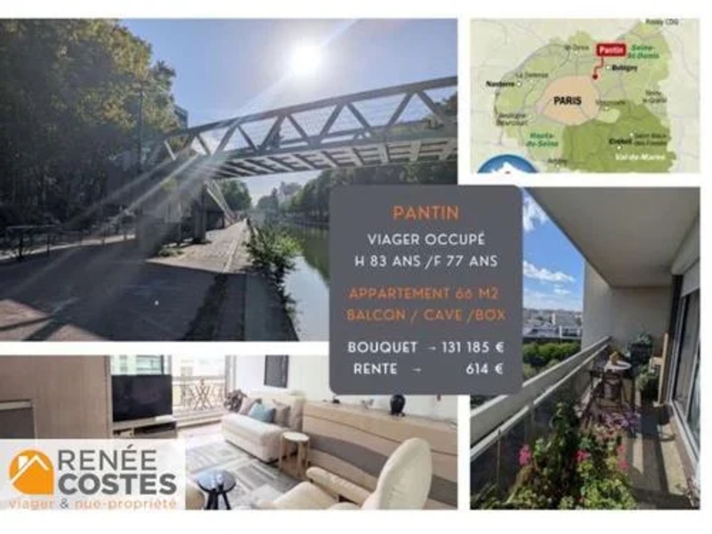 Viager 3 pièces 66 m²