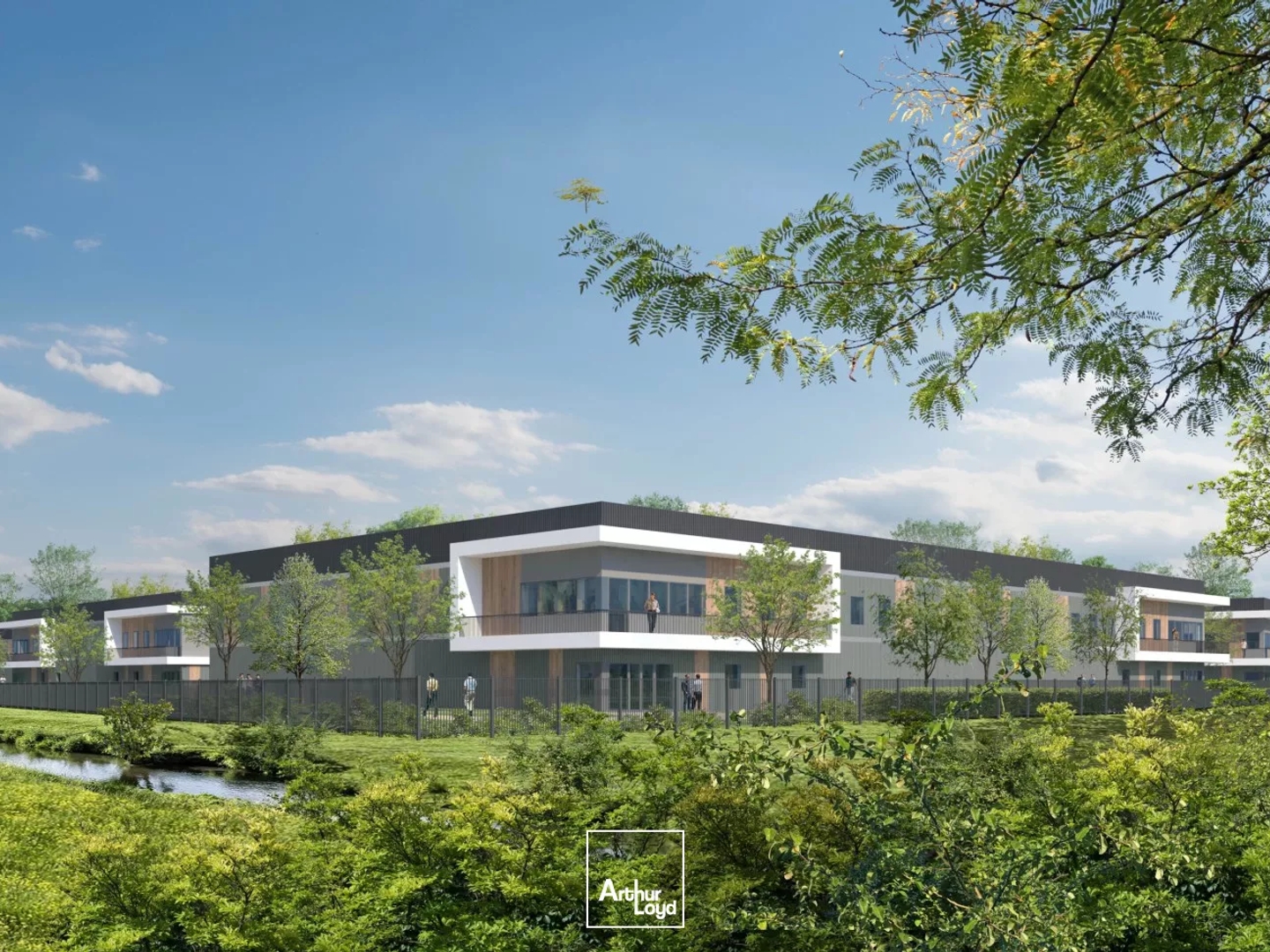 Locaux d'activité à vendre à Persan bâtiments neufs modulables et lumineux