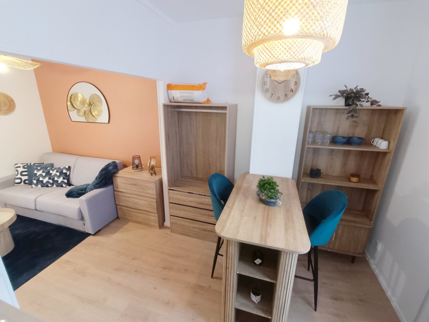 Studio entièrement rénové moderne et fonctionnel