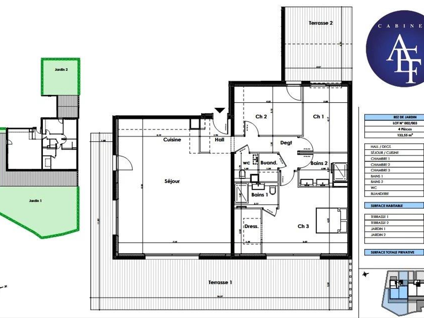 Appartement à vendre - 4 pièces - 134m2 - Antibes (06600)