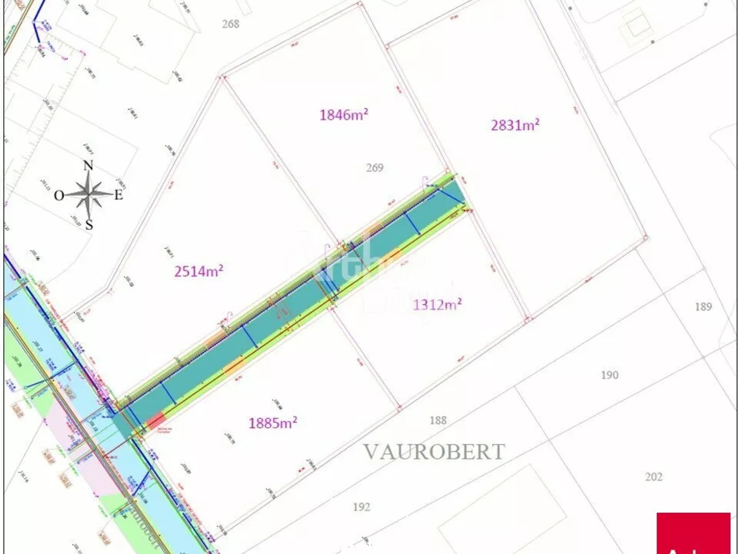 CONTRES - VENTE 5 TERRAINS DE 1312 à 2 831 M² - ZONE D'ACTIVITE