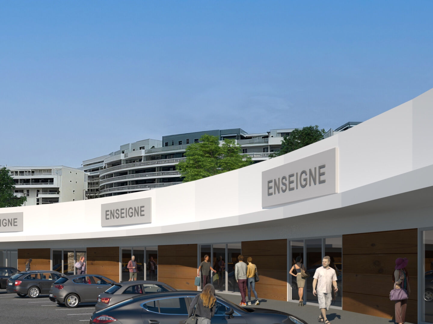 Locaux commerciaux neufs, CANET 300m2 divisibles à louer.