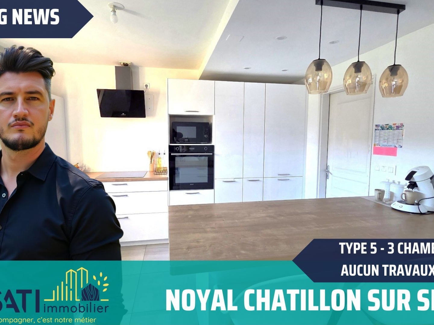 ? Exclusivité - Maison 95 m² avec 3 chambres, garage et D
