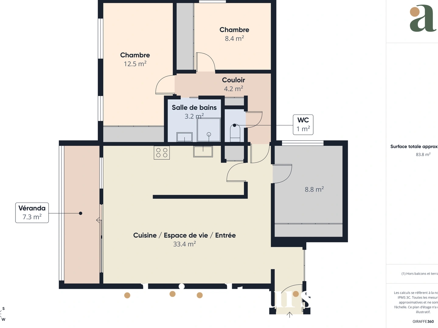 Appartement à vendre - 4 pièces - 76m2 - Argenteuil (95100)