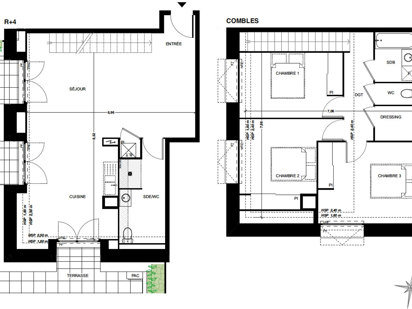 Appartement à vendre - 4 pièces - 100m2 - Quint-Fonsegrives (31130)
