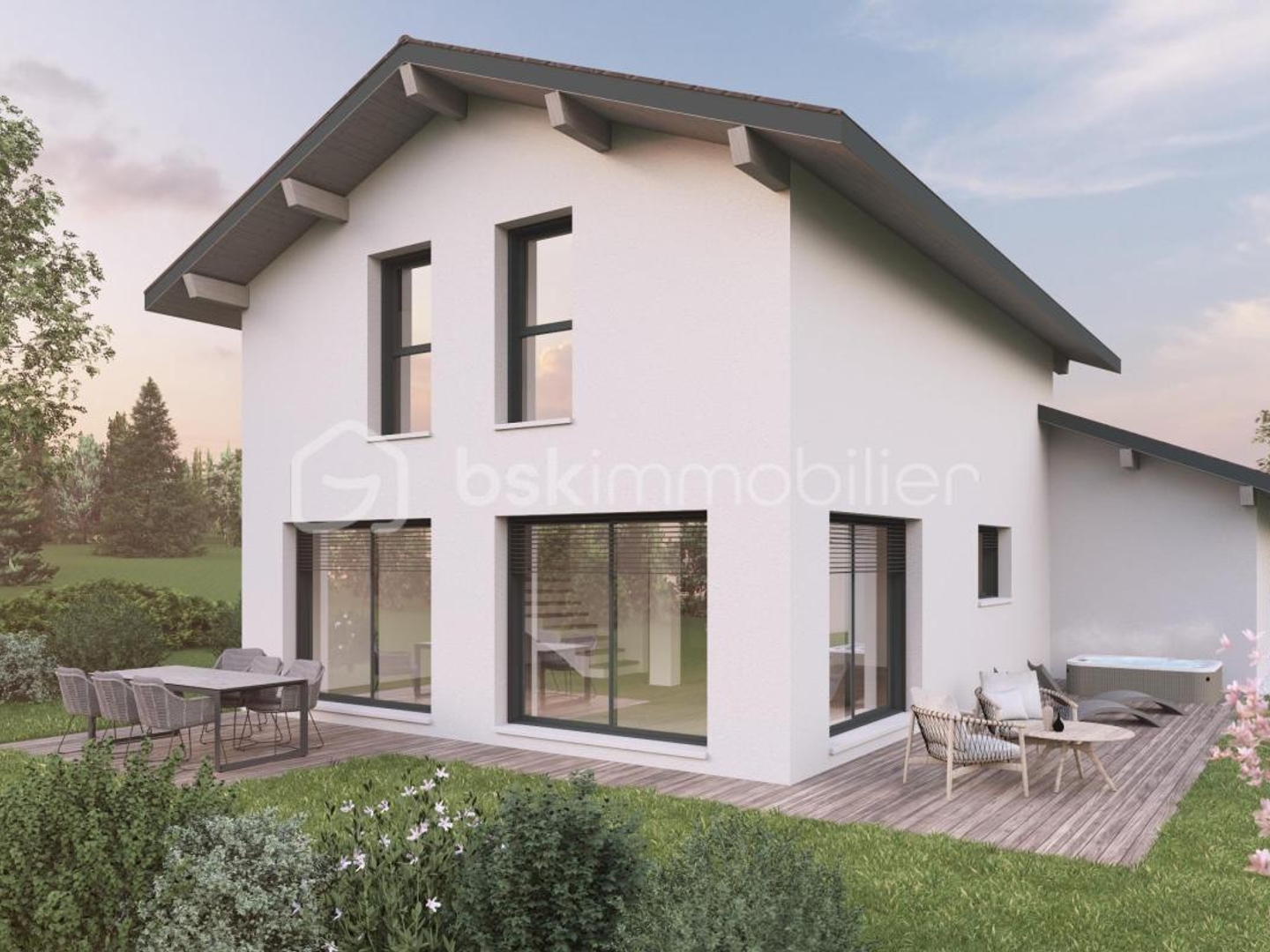 MAISON 107 m² sur terrain de 543 m²