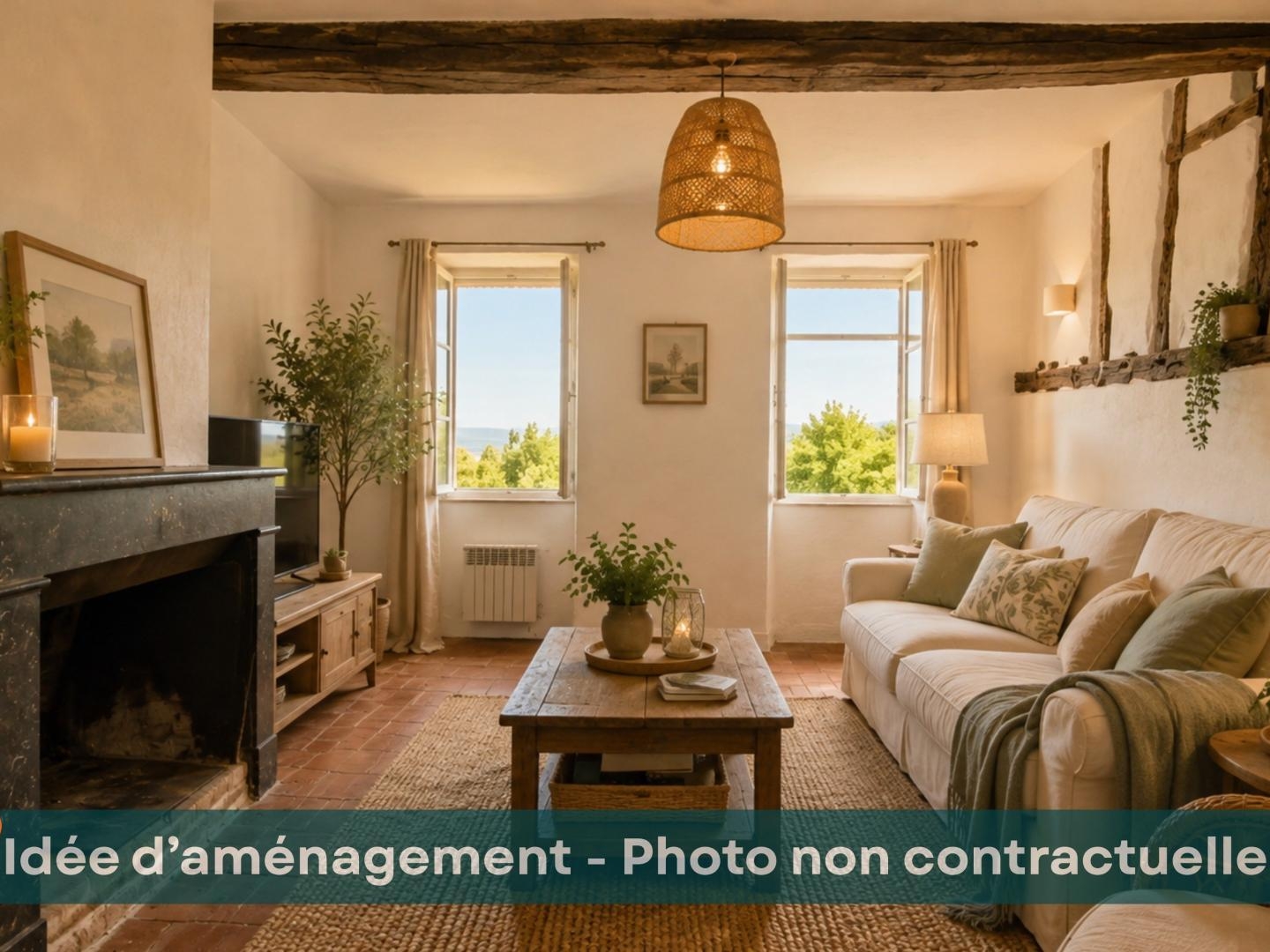 Maison de village - 165m - 6 pièces - 3 chambres - Terrasse