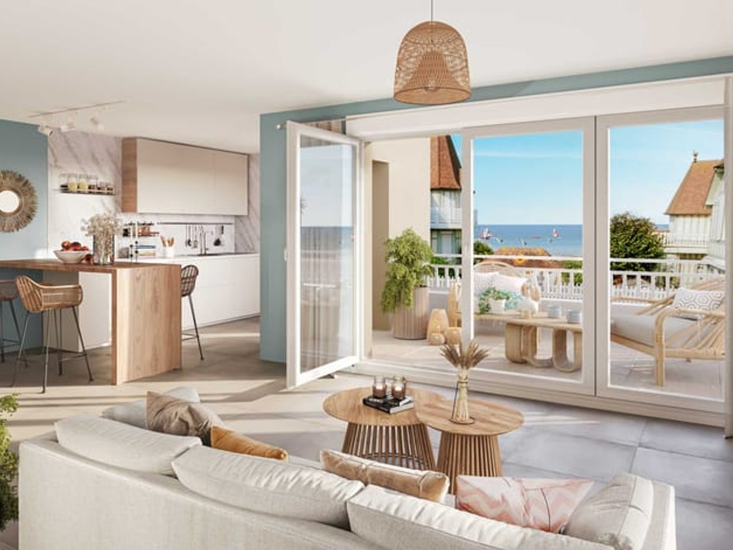 Appartement à vendre - 2 pièces - 49m2 - Langrune-Sur-Mer (14830)
