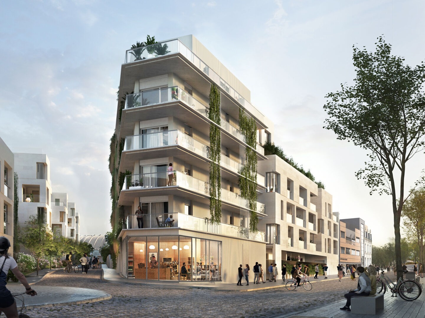 Local commercial brut de béton Reims Centre-ville