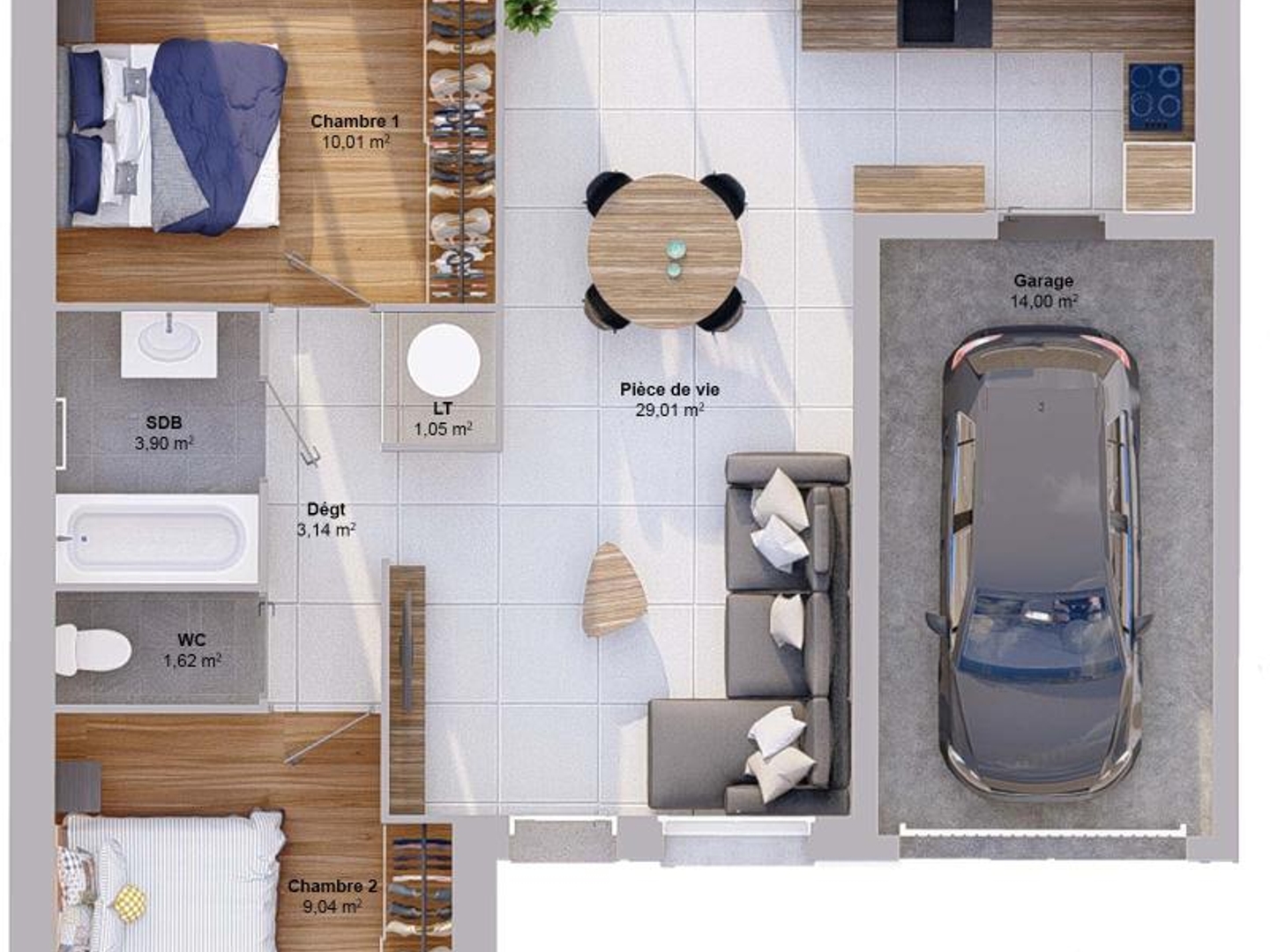 Maison à vendre - 58m2 - Rouillac (16170)
