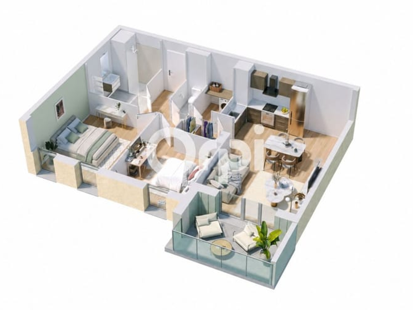 Appartement à vendre - 3 pièces - 62m2 - Cucq (62780)