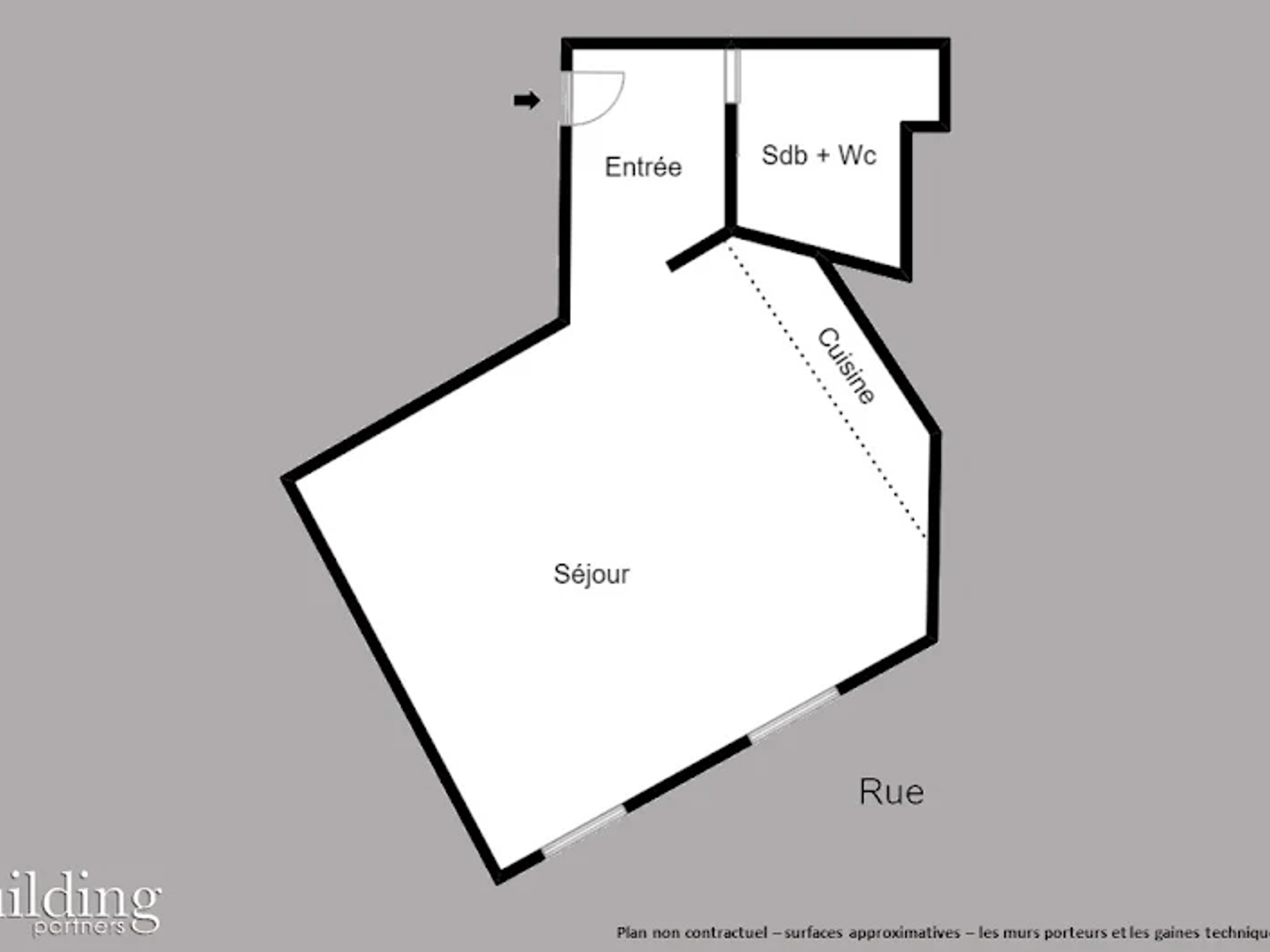 Appartement à vendre - 1 pièce - 26m2 - Paris 17e (75017)