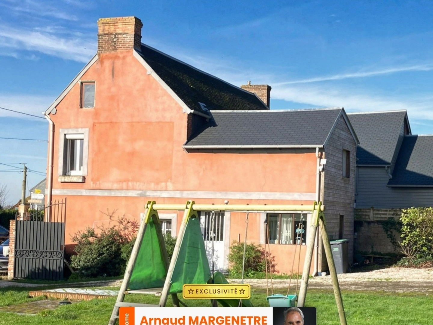 Maison prête à vivre à 6 kms de Lisieux - Terrain de 1200 m2 avec dépendance.