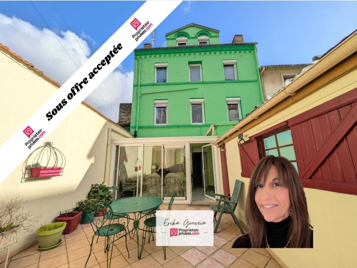 Maison 6 chambres avec cour et garage - 4 niveaux - Sainte-Marie