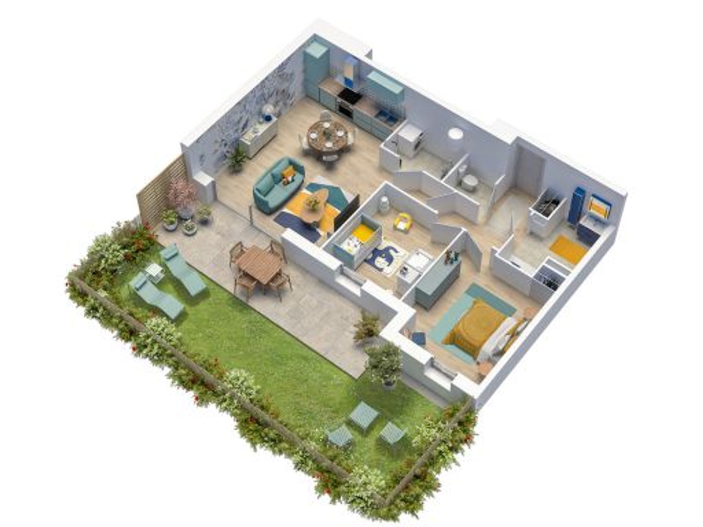 Appartement à vendre - 1 pièce - 34m2 - Caudan (56850)