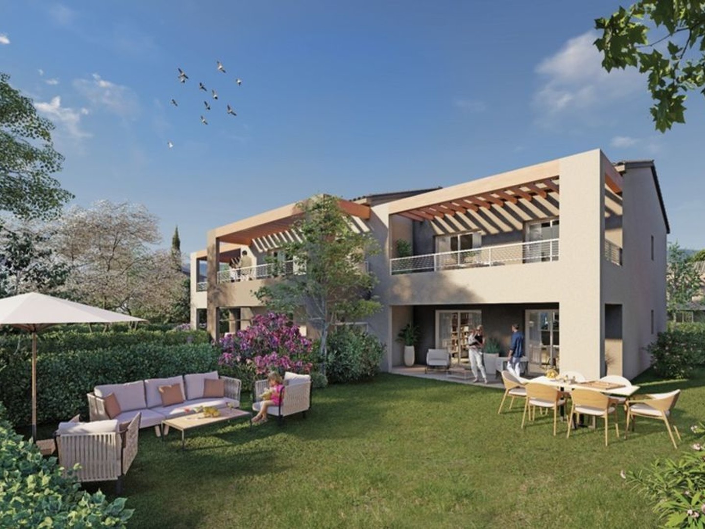 FOLELLI (20) Appartement à vendre 3 pièces de 70,07 m2 avec jardin et terrasse