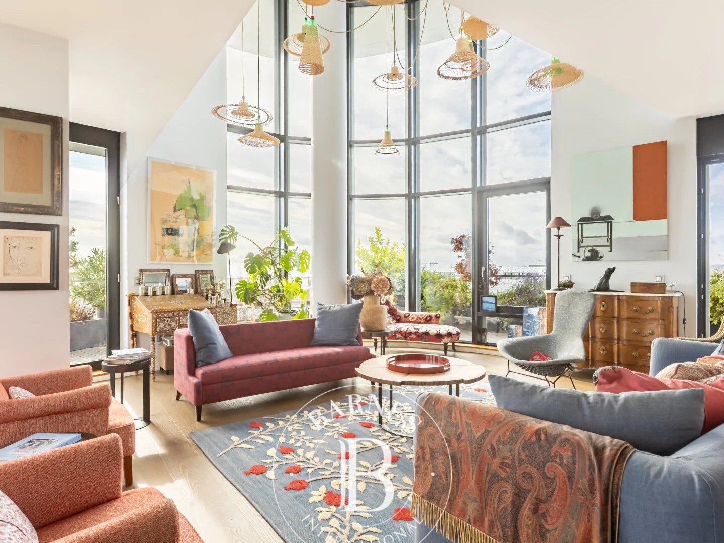 Exclusivité -Paris 17ème - Jardin Martin Luther King - Duplex/Loft Terrasse - Vue panoramique - 3 chambres