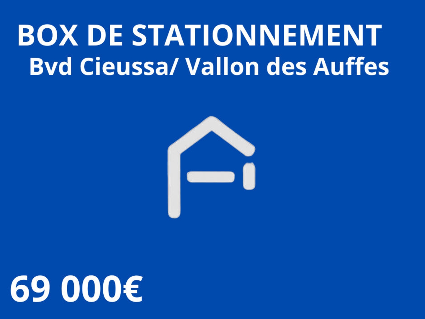 Box de stationnement pied d'immeuble Bvd Augustin Cieussa
