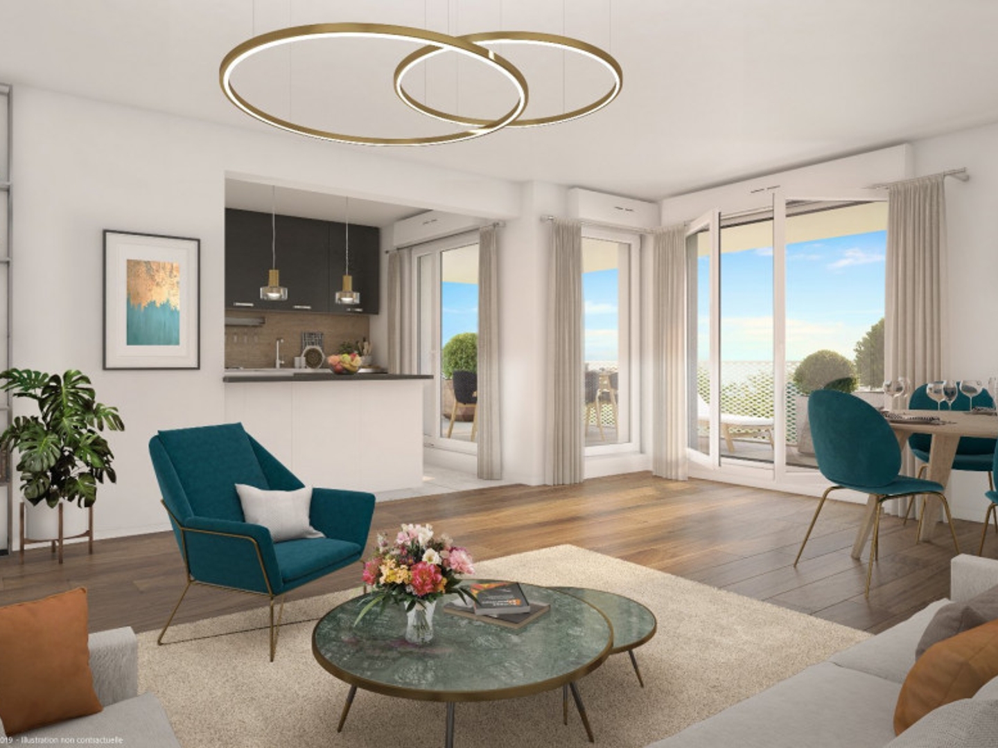 Appartement en frais réduits 4 pièces 90 m²