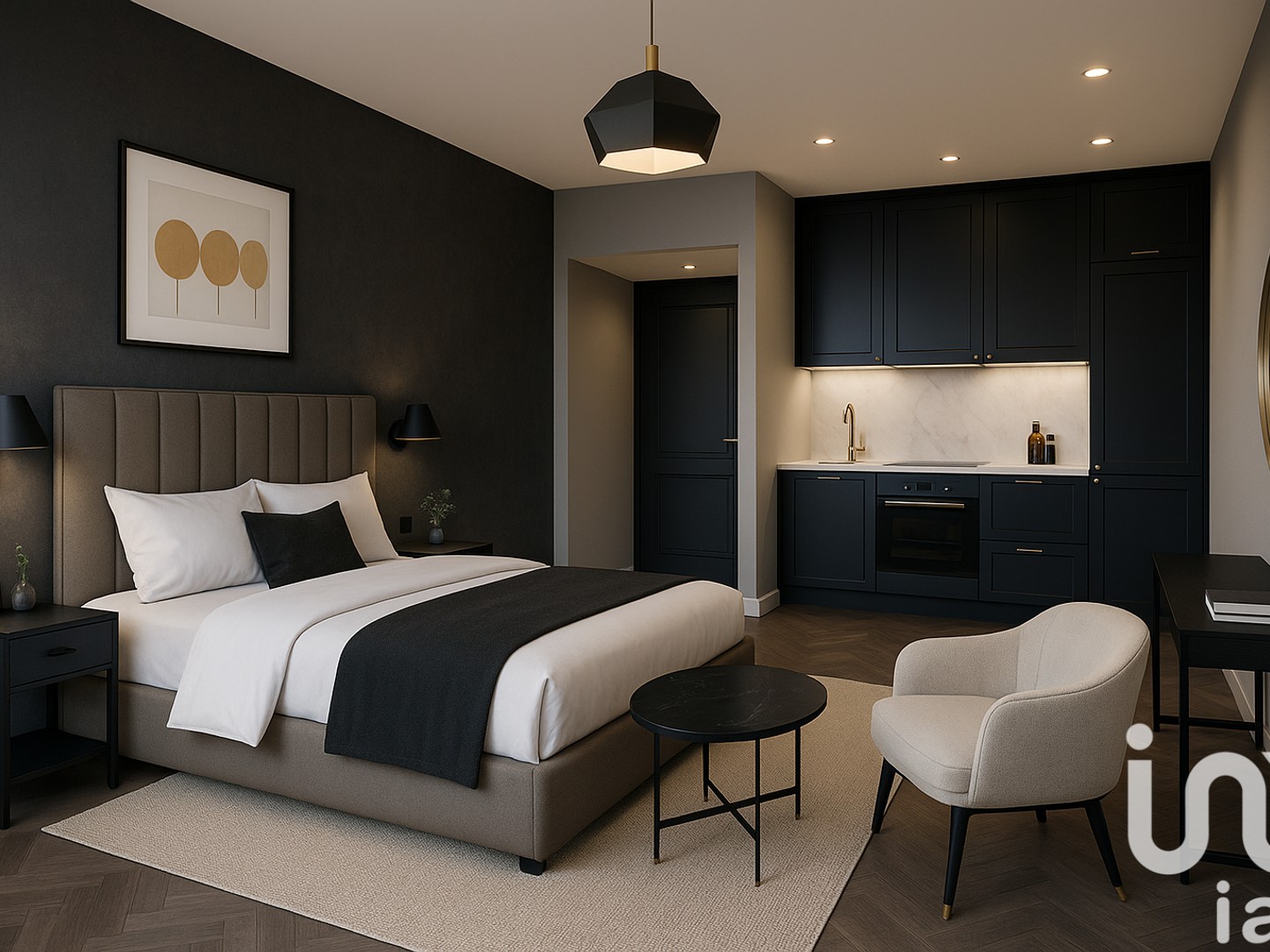 Studio 1 pièce 23 m²