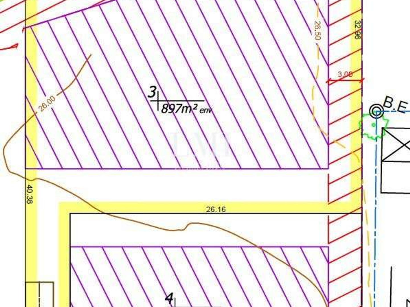 Terrain 900 m²