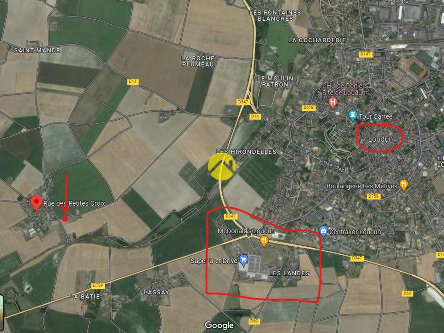 Terrain à vendre - 550m2 - Loudun (86200)
