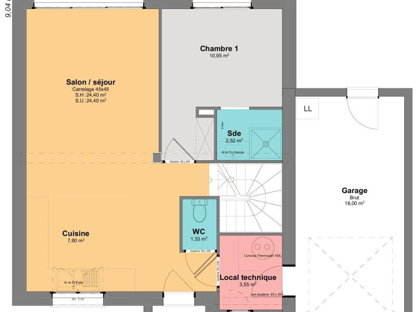 Maison à vendre - 82m2 - Audrieu (14250)