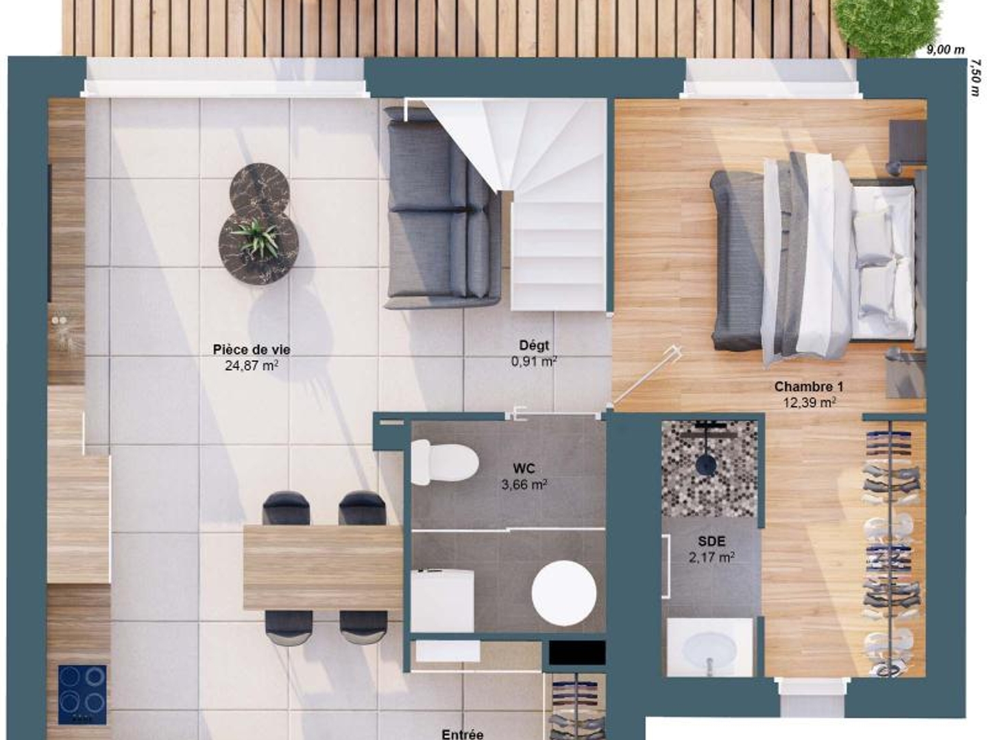 Maison à vendre - 77m2 - Le Bocasse (76690)