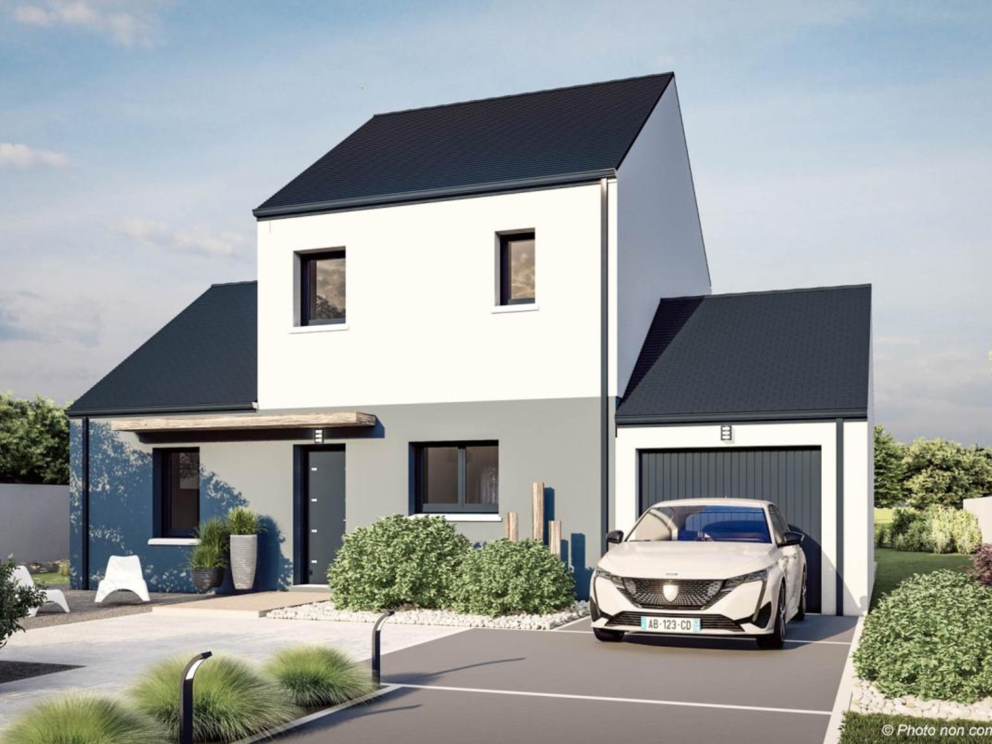 Terrain + maison 89 m²