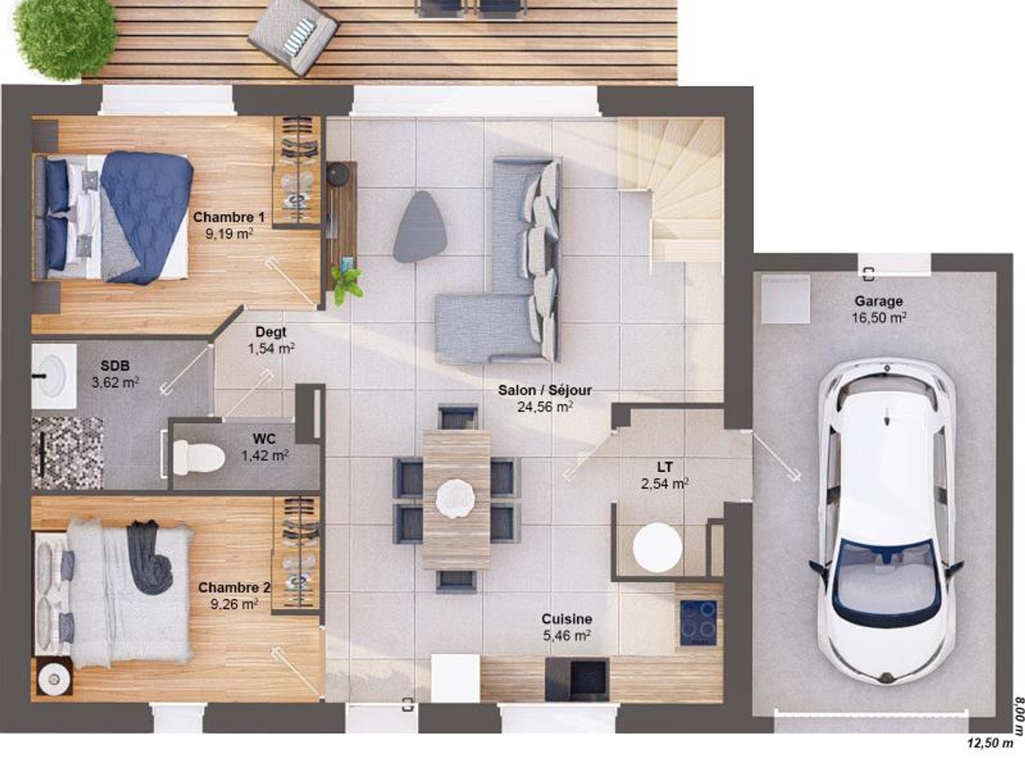 Maison à vendre - 89m2 - Malansac (56220)