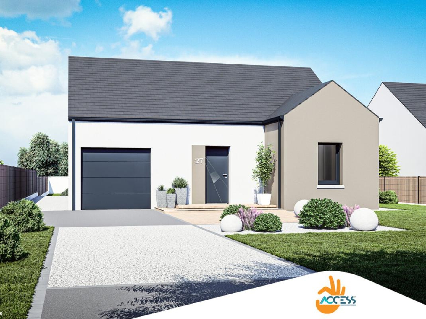 Terrain + maison 60 m²