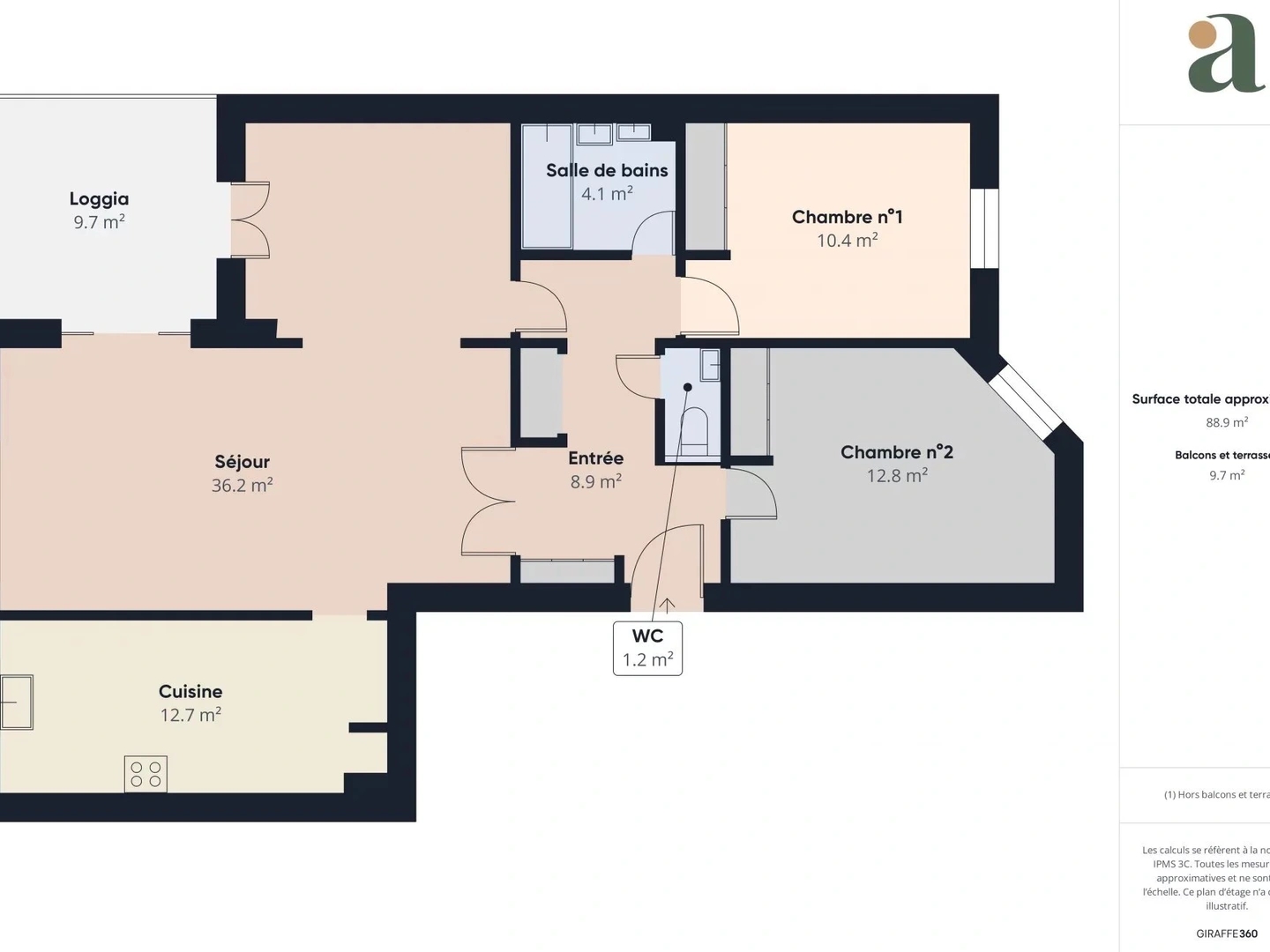 Appartement à vendre - 5 pièces - 90m2 - Argenteuil (95100)