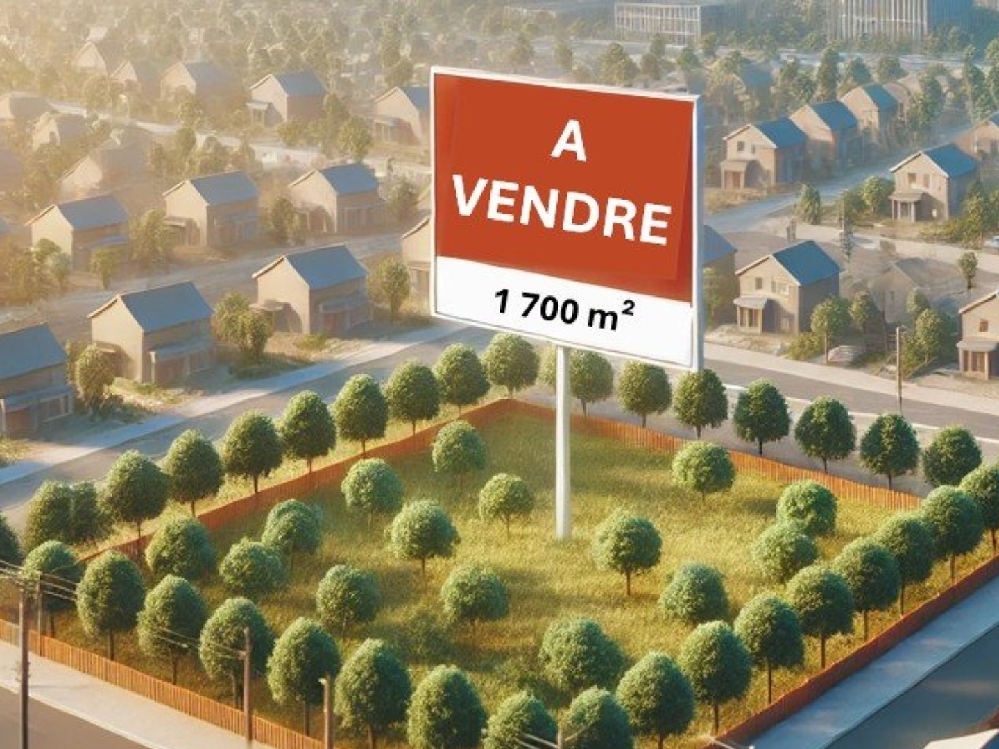 TERRAIN DE 1 700 m²