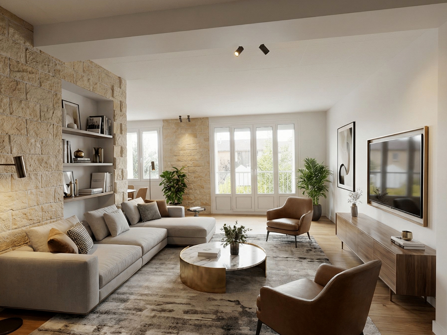 Appartement T3 au 2 ème étage d'un immeuble sécurisé
