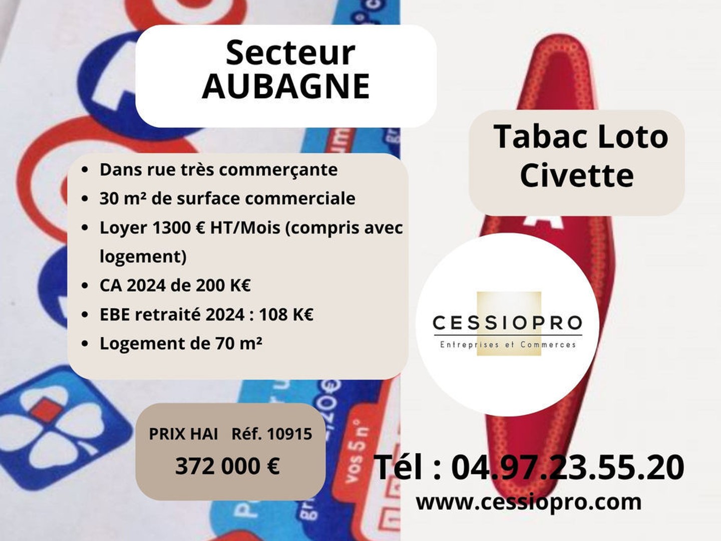 Commerce 30 m²