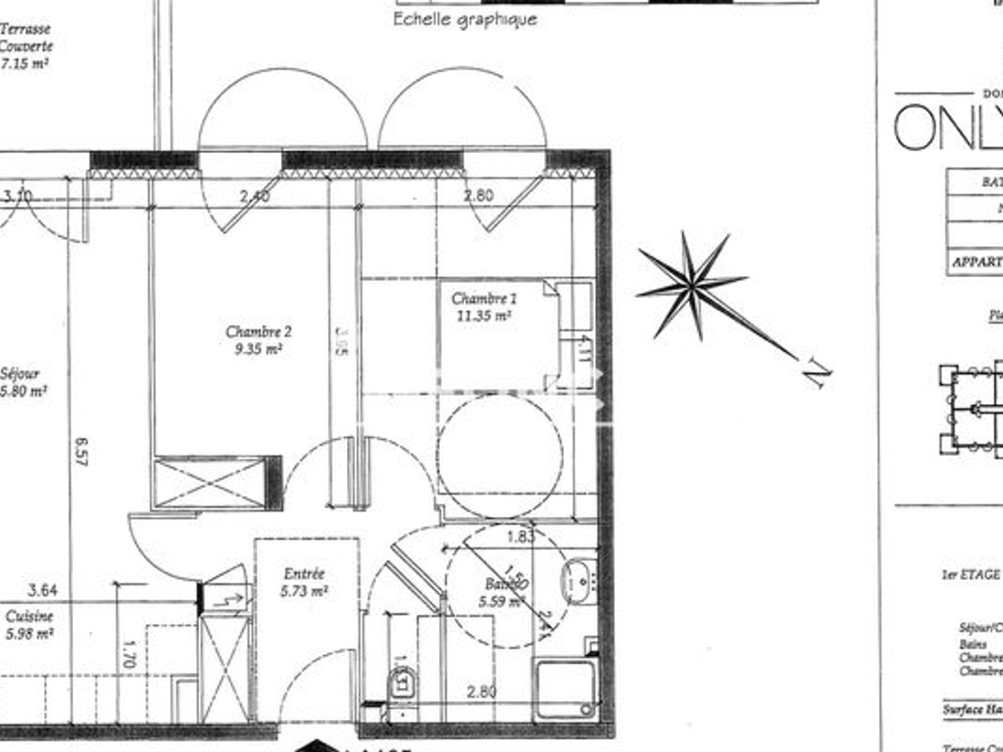 Appartement à vendre - 3 pièces - 54m2 - Roquebrune-Sur-Ar... (83520)
