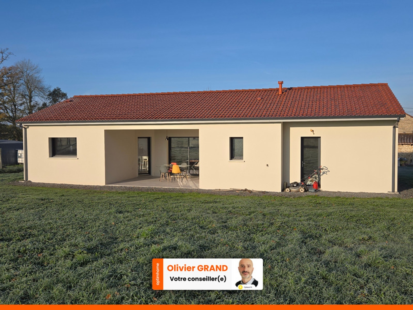 Pavillon Plain-pied neuf 2025 + Jardin - Environnement campagne