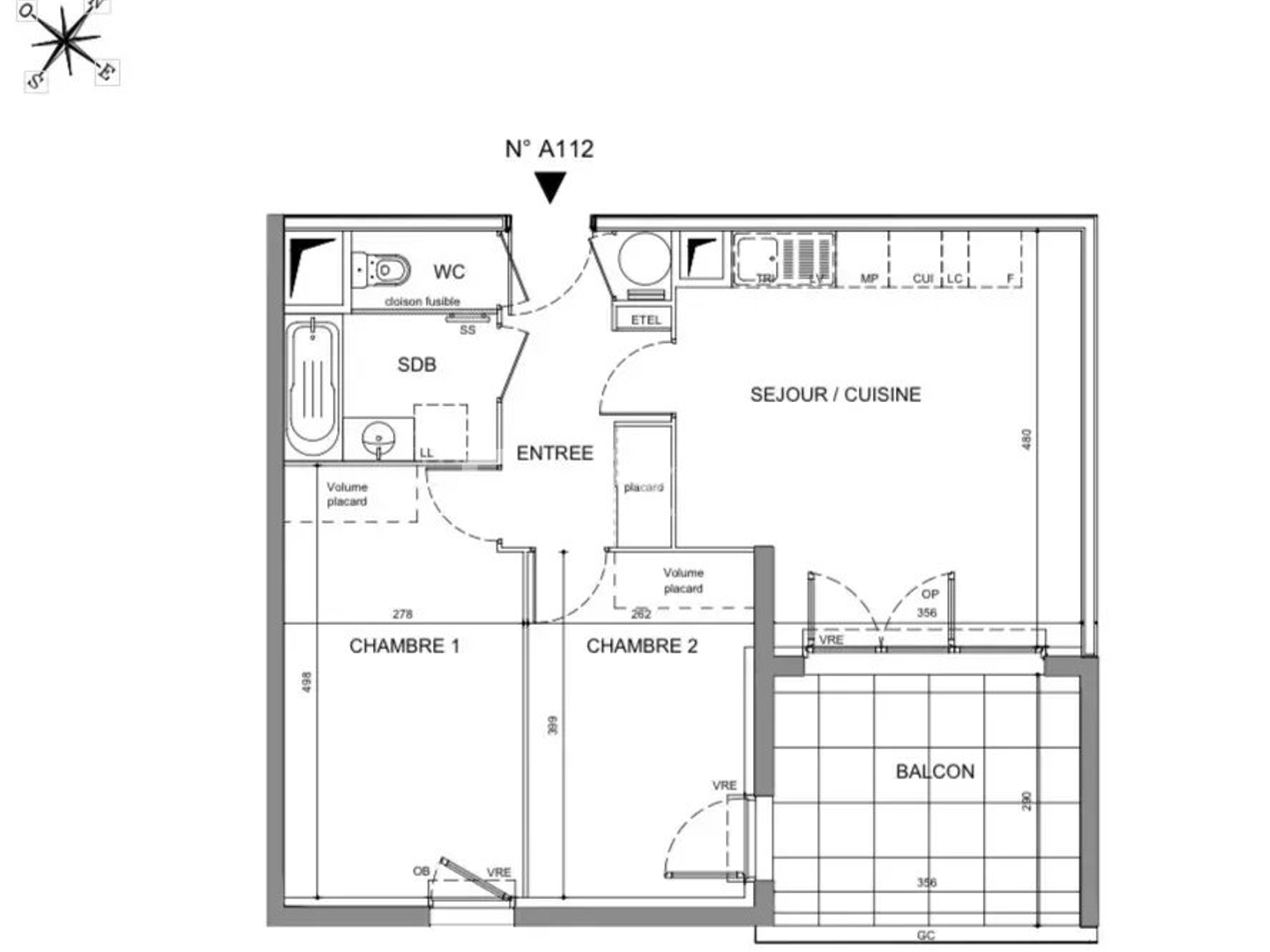 Appartement à vendre - 3 pièces - 57m2 - Marseillan (34340)