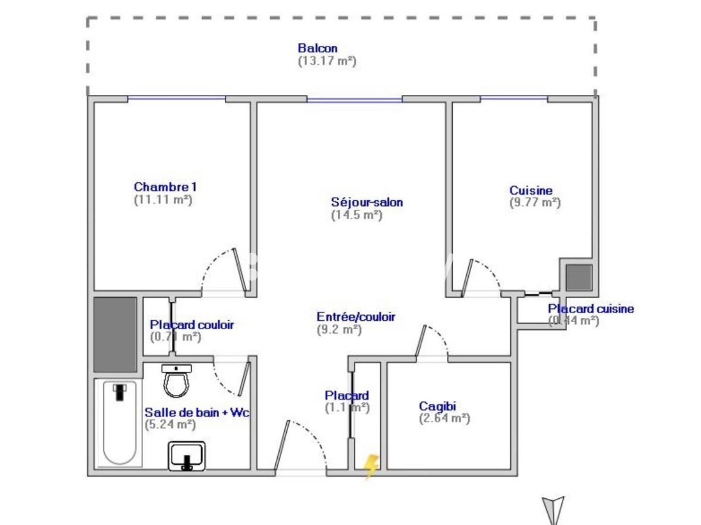 Appartement à vendre - 2 pièces - 55m2 - Saint-Laurent-Du-Var (06700)