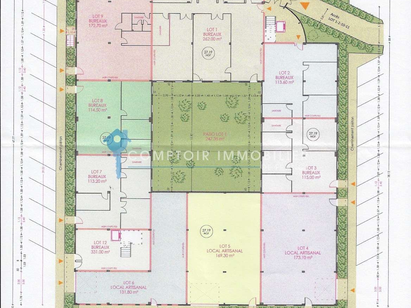Bureaux 805m² à Avignon ZAC de la Cristole