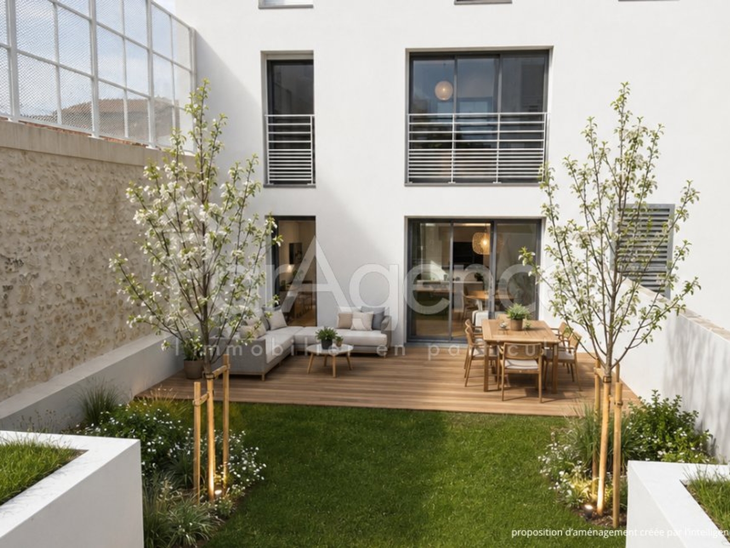 Appartement d'exception type loft avec jardin privatif Roy