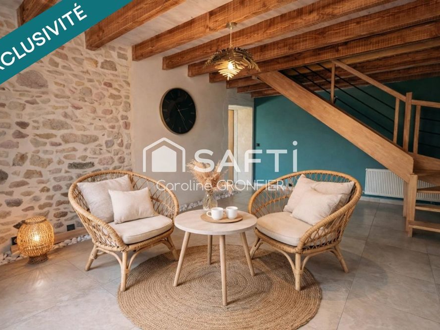 Maison en pierre rénovée 192m²