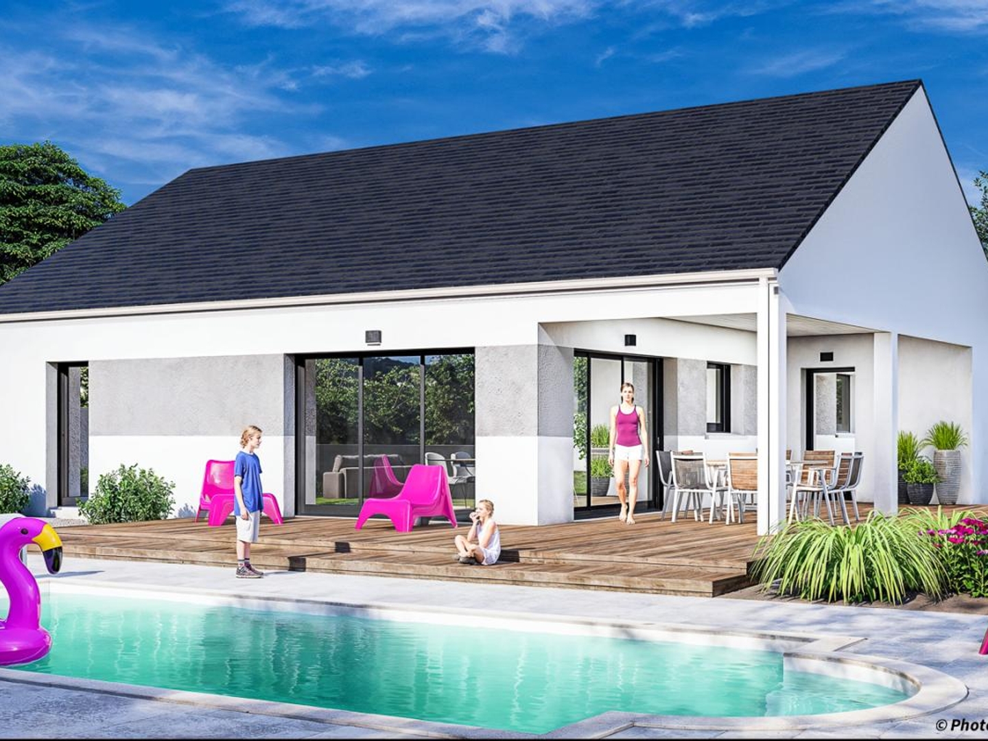 Terrain + maison 97 m²