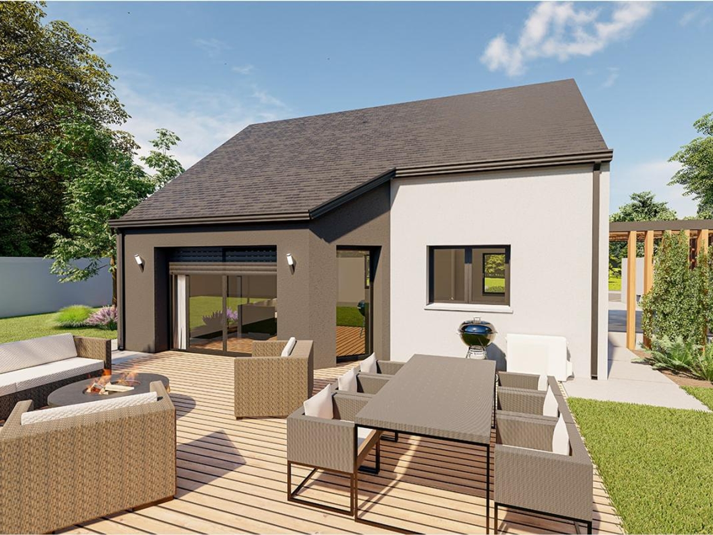 Terrain + maison 68 m²