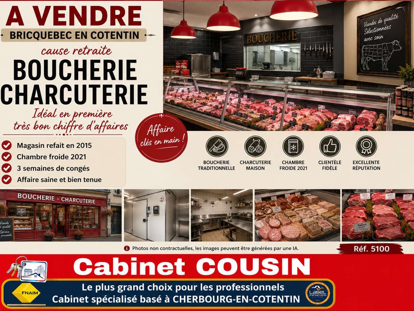 Vente boucherie charcuterie Bricquebec en Cotentin