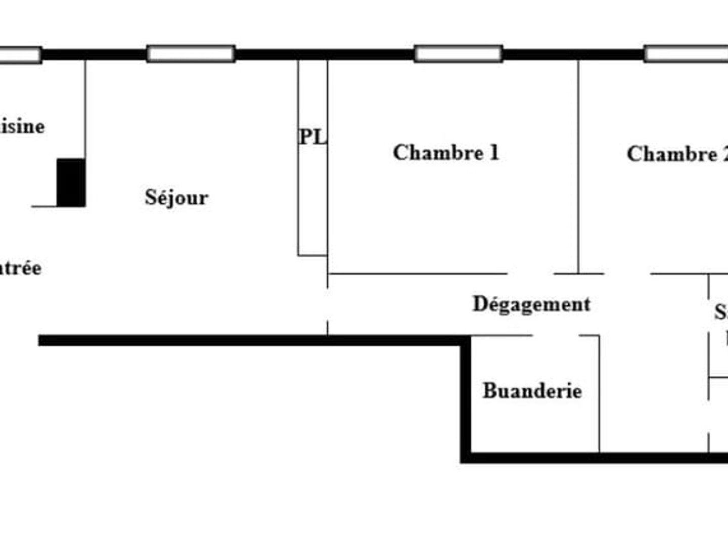 Appartement 3 pièces - Projet après rénovation