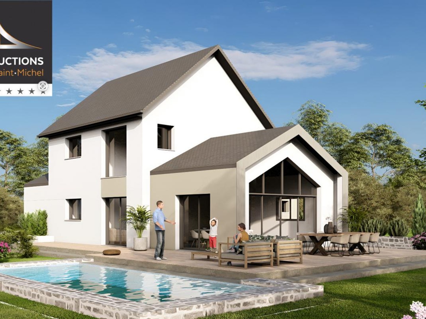 Maison 5 chambres sur terrain de 600m2