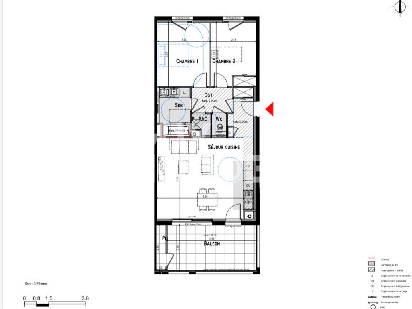 Appartement Charly 3 pièce(s) 69.75 m2